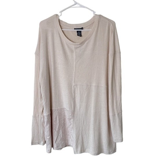 NWT Chelsea & Theodore Light Pink Soft Long Sleeve Blouse Size XL Women - Picture 6 of 12